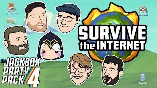 Lets Play Survive The Internet  The Jackbox Party Pack 4  Graeme Games  JBPP4 Gameplay [upl. by Niven730]