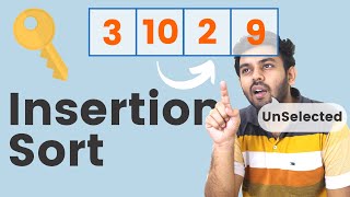 Insertion Sort for beginners  Algorithms  Tamil  code io [upl. by Ania491]