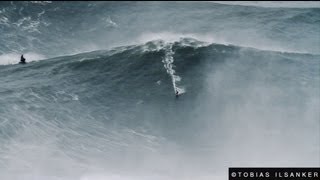 Biggest Wave Ever  Garrett McNamara giant wave Nazaré  28012013 [upl. by Gusti]