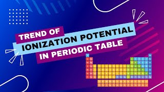 Trend of ionization potential in periods and groups chemistry periodic table class 9  in Urdu [upl. by Anaiuq]