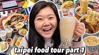 What to Eat in TAIPEI Taiwan Food Tour Part 1 2024 [upl. by Haidebej312]