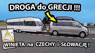 Winiety w Drodze do GRECJI   Jak i Gdzie Kupić  Czechy i Słowacja płatne autostrady 503 [upl. by Tut]