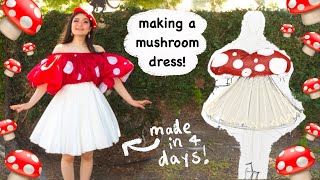 🍄 🍄 making a mushroom dress 🍄 🍄 [upl. by Milman]