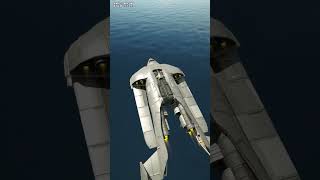 The fantasy of a flying aircraft carrier a groundeffect wing carrier can fly at high speed on th [upl. by Aurore]