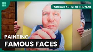 Attempting to Capture Famous Faces  Portrait Artist of the Year  Art Documentary [upl. by Rolyab425]