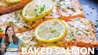 How To Make Baked Salmon with Garlic and Dijon  Under 30 Minutes [upl. by Mamoun341]