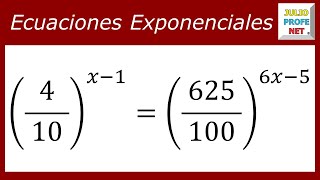 ECUACIONES EXPONENCIALES  Ejercicio 8 [upl. by Ashia]