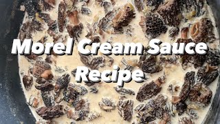 Cooking with Morel Mushrooms Delectable Simple Morel Cream Sauce Decipe [upl. by Durware]