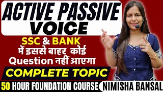 Active and Passive Voice  English Grammar  Full Concept  Rules  Trick  Nimisha Bansal [upl. by Gargan800]