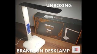 BRANDSON LED DESKLAMP Schreibtischlampe UNBOXING WHITE Touch deutschgerman [upl. by Daugherty]