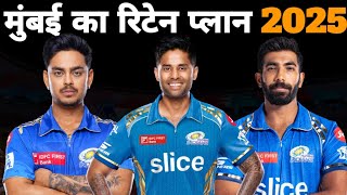 मुंबई का रिटेन प्लेयर प्लान 2025  Mumbai Indians 2025 retain player  Mumbai Indians 2025 team [upl. by Lebiram]