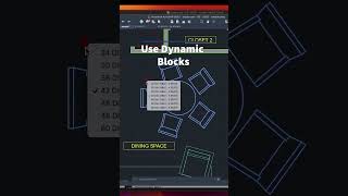 AutoCAD Mac Dynamic Block  Round Table with Chairs  Autocad 2023 For Mac [upl. by Ruthi27]