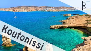 Koufonissi Island Greece 4K  Beach Swim and Chill [upl. by Ecilef]