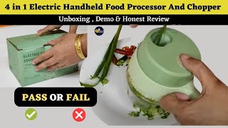 4 in 1 Electric Handheld Cooking Hammer Vegetable cutter Honest Review amp Demo  Electric chopper [upl. by Hara]