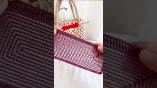 how to crochet a bag for beginners👜코바늘가방 かぎ針編みバッグ 뜨개질 shorts [upl. by Etteval]