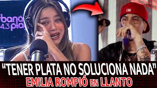 EMILIA sobre el LLANTO de DUKI y también se EMOCIONA en VIVO [upl. by Roleat]