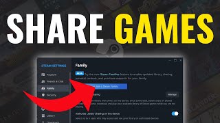 How To Share Games On Steam With Friends amp Family  2024 [upl. by Lello]