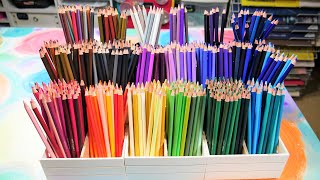 Awkwardly Making an EPIC Colored Pencil Wooden Storage Rack with CHEAP Dollar Tree Supplies [upl. by Blus]