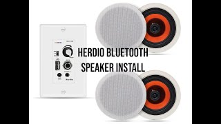 Herdio Bluetooth Ceiling Speakers [upl. by Pinkerton310]