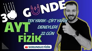 2024 YKS 30 GÜNDE AYT FİZİK KAMPI  PDF  SİMÜLASYON  IŞIKTA TEK YARIK  ÇİFT YARIK DENEYİ  fizik [upl. by Notyalk180]