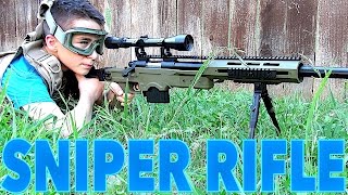 WELL MB4411D Bolt Action Airsoft Sniper Rifle with RobertAndre [upl. by Airehtfele]