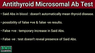 Antithyroid Microsomal Antibody Test  Detecting Autoimmune Thyroid Disorders [upl. by Kcirtemed46]