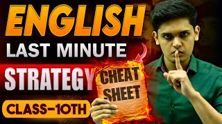 English Last Minute Strategy To score 95🤯 Class 10th Prashant Kirad [upl. by Yllac]