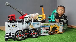 Unboxing Mainan Mobil Truk  Excavator Damkar Mobil Molen amp Mobil Beko  Koleksi Mainan RC [upl. by Keare]