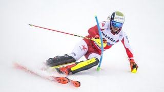 AUDI FIS Ski World Cup  Mens slalom  Adelboden SUI 1st run Jan 7 2024 [upl. by Firman]