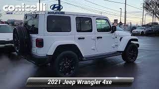 Used 2021 Jeep Wrangler 4xe Unlimited Sahara Conshohocken PA G24127A [upl. by Annatnom]