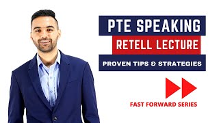 PTE Speaking Retell Lecture  Proven Strategies and Template  Fast Forward Series Language Academy [upl. by Lazarus296]