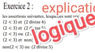 1BAC EXERCICE 2 LOGIQUE CONTRAPOSÉ [upl. by Luthanen]