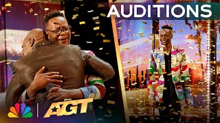 Comedian Learnmore Jonasi Gets The GOLDEN BUZZER From Terry Crews  Auditions  AGT 2024 [upl. by Eugenle]