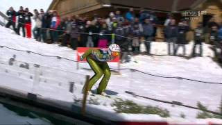 Jurij Tepes  Planica 23 03 2013  223 metry team 1 seria [upl. by Tilly]