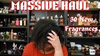 MASSIVE HAUL 30 New Fragrances Dwindle Down Where My Perfume Collection 2024 [upl. by Hulbert140]