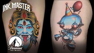 Best Tattoos Designed By Other Artists 🎨 Ink Master [upl. by Kelwin]