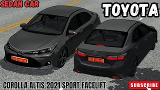 Mod BUSSID  Toyota Corolla Altis Sport Facelift 2021 [upl. by Ocram]