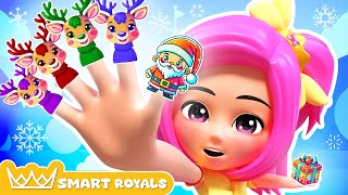 Christmas Finger Family Song Smart Royals Nursery Rhymes amp Kid Songs [upl. by Hamirak701]