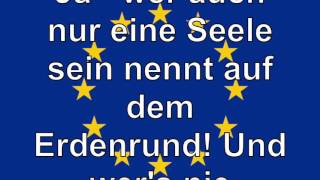 Europahymne Lyrics Video [upl. by Clayborne]