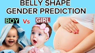 GENDER PREDICTION WITH BELLY SHAPE  PREGNANCY BELLY Babyboypregnancy Babygirlpregnancy [upl. by Irrem]