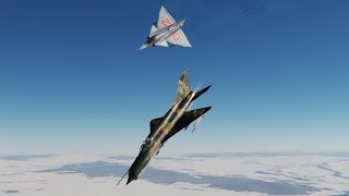 Dogfighting Technique and Tips for AJS37 Viggen with MiG21  DCS [upl. by Naxela]