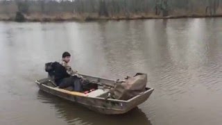 4hp Mercury on 10 Jon boat [upl. by Ahsiel]