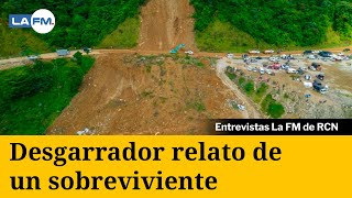 Desgarrador testimonio de sobreviviente tras derrumbe en Chocó [upl. by Eremahs723]