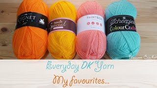 Favourite DK Yarn Comparison Stylecraft Paintbox Cygnet amp Scheepjes [upl. by Cash831]