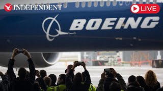 Live Boeing workers vote on whether to strike and shut down aircraft production [upl. by Araccat]