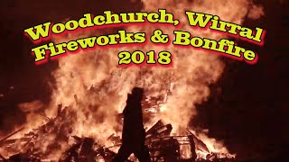 Woodchurch Wirral Firework and Bonfire Display 2018 [upl. by Attenol]