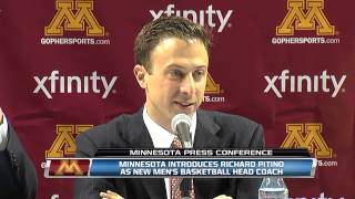 Richard Pitino Addresses Media at Introductory Press Conference [upl. by Eelidnarb]