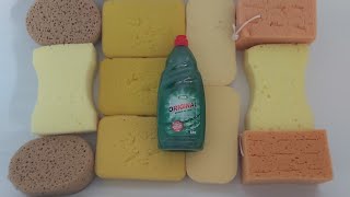 ASMR Soapy Sponge Squeezing 💦🧽 Full Bottle Original Green Dish Soap in Bath Timelapse🛁 💦🧽 [upl. by Ledniahs]