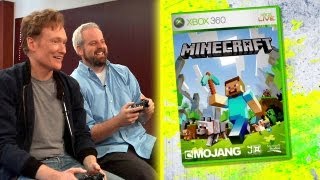 Clueless Gamer Conan OBrien Reviews quotMinecraftquot  CONAN on TBS [upl. by Eigla]