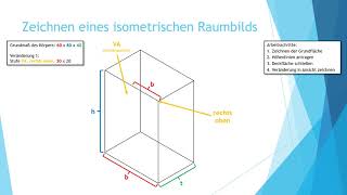 Isometrie zeichnen [upl. by Yovonnda]